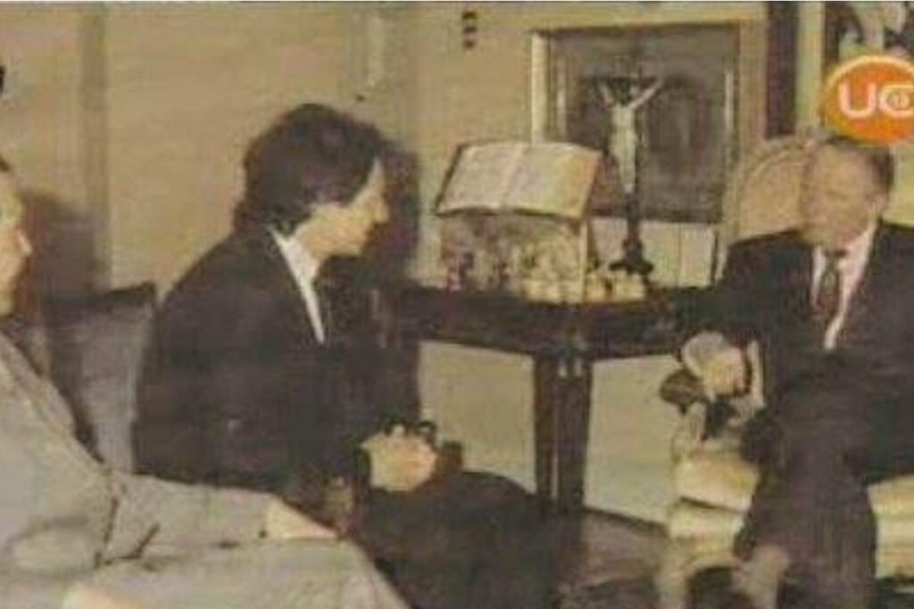 Alejandro Ascui reunido con Augusto Pinochet.