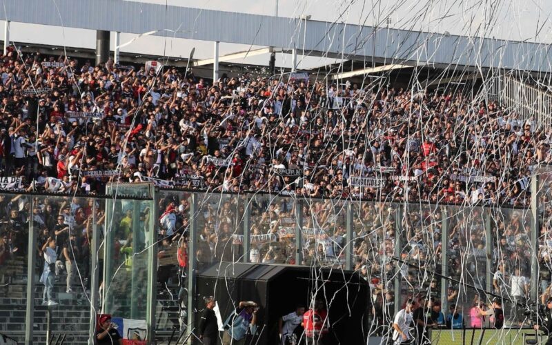 Barra de Colo-Colo en el duelo frente a Palestino