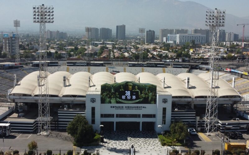 Vista aérea del Estadio Monumental.