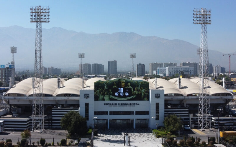 Futbol, Conferencia de prensa en Colo Colo. Vista general del estadio Monumental de Colo Colo en Santiago, Chile 12/03/2025 Dragomir Yankovic/Photosport Football, Press conference in Colo Colo. General view Monumental Colo Colo stadium in Santiago, Chile. 12/03/2025 Dragomir Yankovic/Photosport