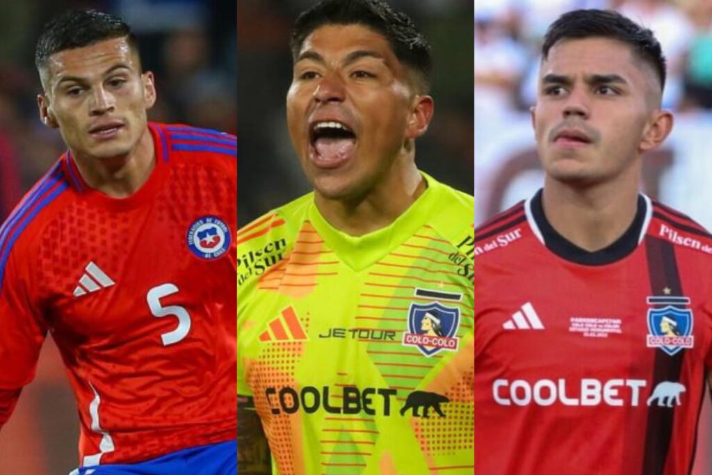 Lucas Cepeda, Brayan Cortés y Vicente Pizarro