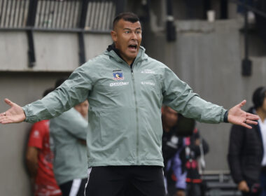 Futbol, Union San Felipe vs Colo Colo. Fecha 4, fase de grupos, Copa Chile 2026. El entrenador de Colo Colo Jorge Almiron es fotografiado durante un partido de la Copa Chile contra Union San Felipe disputado en el estadio Nicolas Chahuan de La Calera, Chile. 23/03/2025 Sebastian Cisternas/Photosport Football, Union San Felipe vs Colo Colo. 4th turn, Group phase, 2025 Copa Chile Championship. Colo Colo’s head coach Jorge Almiron is pictured during a 2025 Copa Chile Championship match against Union San Felipe at the Nicolas Chahuan stadium in La Calera, Chile. 23/03/2025 Sebastian Cisternas/Photosport