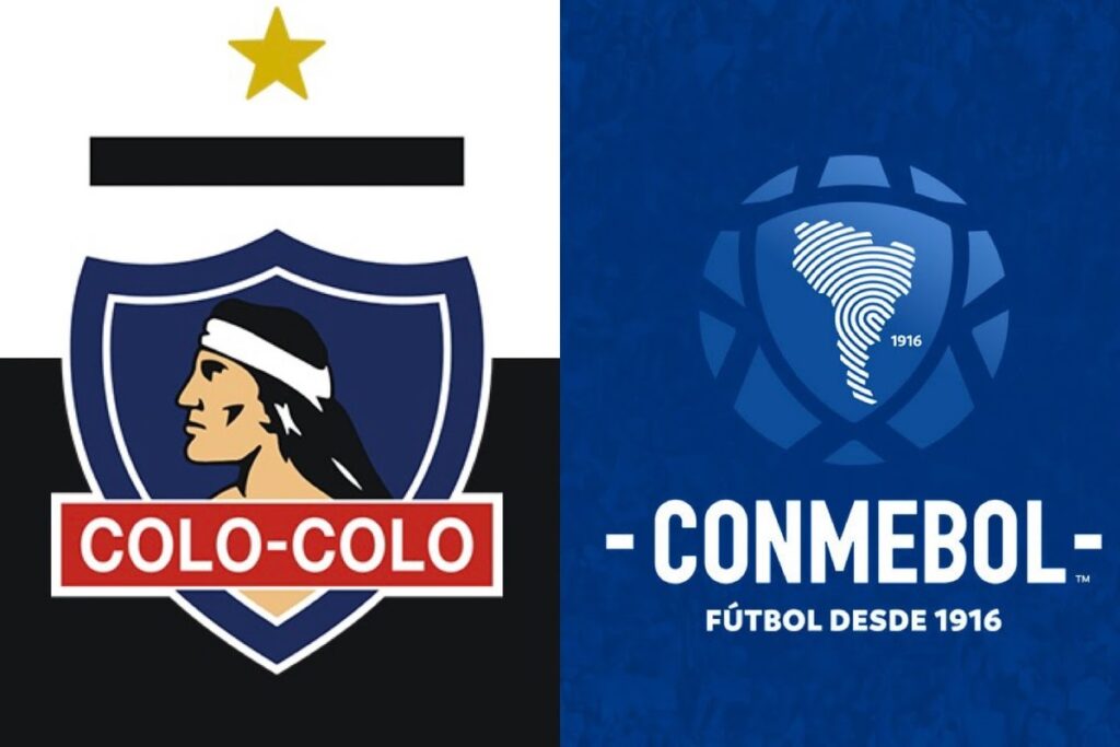 Escudos de Colo-Colo y Conmebol