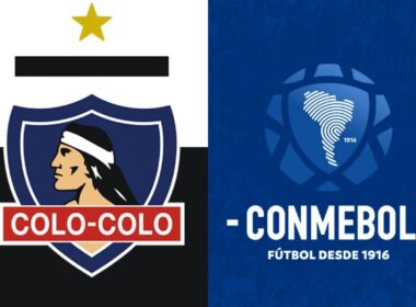 Escudos de Colo-Colo y Conmebol