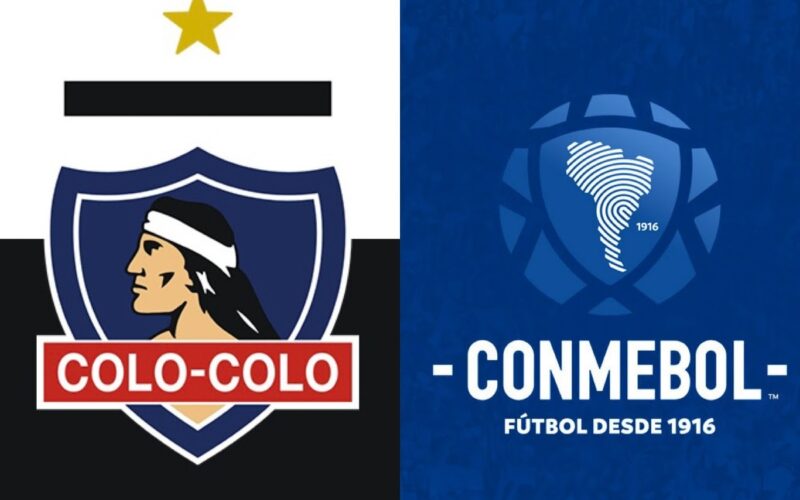Escudos de Colo-Colo y Conmebol