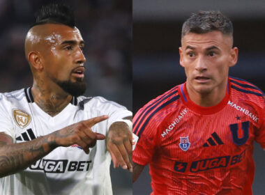 Primer plano de Arturo Vidal y Charles Aránguiz.