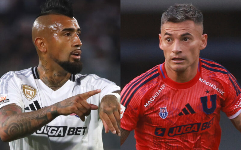 Primer plano de Arturo Vidal y Charles Aránguiz.