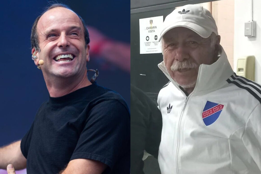 Primer plano de Stefan Kramer y Carlos Caszely.