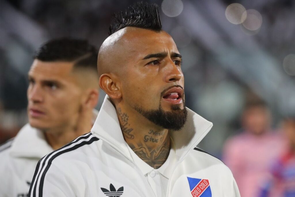 Arturo Vidal en el duelo de Colo-Colo vs Fortaleza