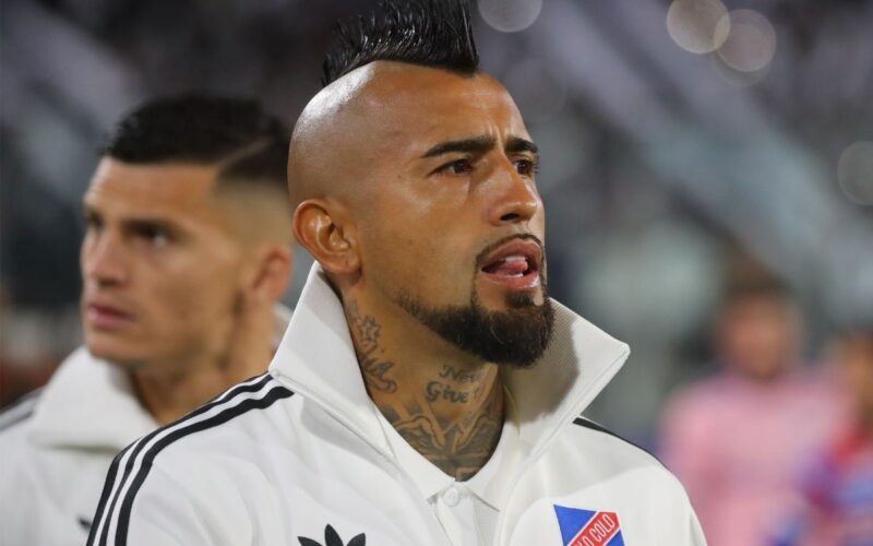 Arturo Vidal en el duelo de Colo-Colo vs Fortaleza