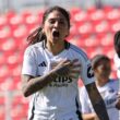 Yenny Acuña en el partido de Colo-Colo vs Palestino por la Liga de Primera.