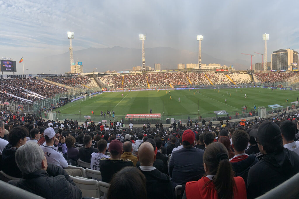 Estadio Monumental durante el partido entre Colo-Colo y Coquimbo Unido por la fecha 9 de la Liga de Primera.