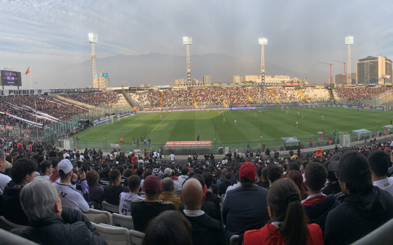 Estadio Monumental durante el partido entre Colo-Colo y Coquimbo Unido por la fecha 9 de la Liga de Primera.