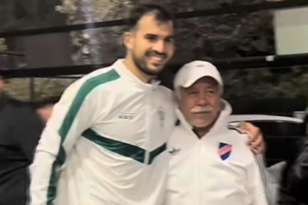 Josepablo Monreal junto a Carlos Caszely.