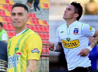 Jean Paul Pineda con la camiseta de Colo-Colo y Atlético Bucaramanga.