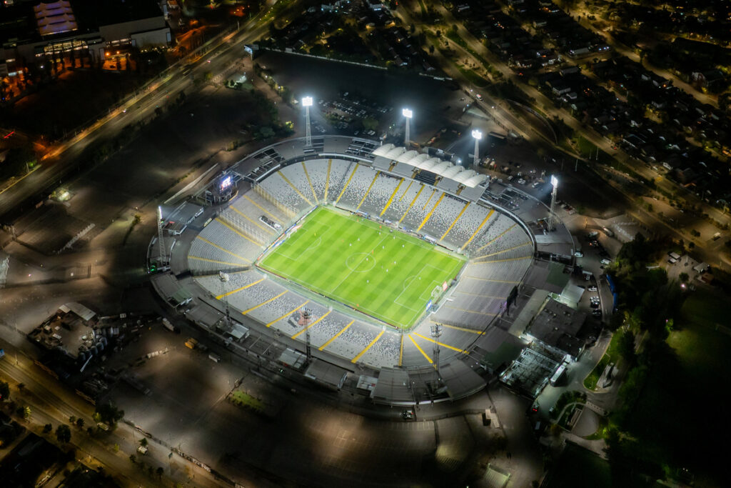 Estadio Monumental vacío.