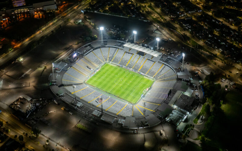 Estadio Monumental vacío.