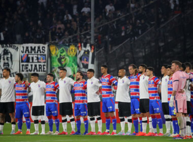 Futbol, Colo Colo vs Fortaleza. Fase de grupos, Copa Libertadores 2025. Colo Colo contra Fortaleza previo al partido de copa libertadores por el grupo E disputado en el estadio Monumental en Santiago, Chile. 10/04/2024 Jonnathan Oyarzun/Photosport Football, Colo Colo vs Fortaleza. Group stage, Copa Libertadores 2025. Colo Colo against Fortaleza before the copa libertadores match for group E at the Monumental stadium in Santiago, Chile. 10/04/2024 Jonnathan Oyarzun/Photosport