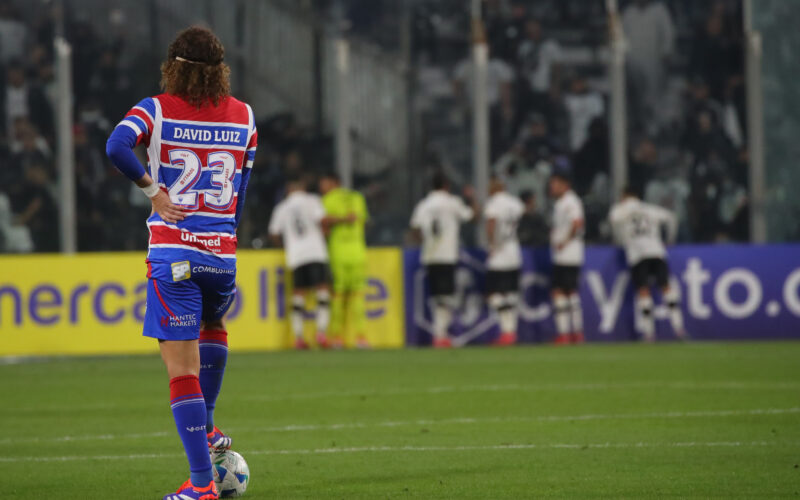 Futbol, Colo Colo vs Fortaleza. Fase de grupos, Copa Libertadores 2025. Jugadores de Fortaleza son fotografiados durante el partido de copa libertadores por el grupo E contra Colo Colo disputado en el estadio Monumental en Santiago, Chile. 10/04/2024 Jonnathan Oyarzun/Photosport Football, Colo Colo vs Fortaleza. Group stage, Copa Libertadores 2025. Fortaleza’s players are pictured during the copa libertadores match for group E against Colo Colo at the Monumental stadium in Santiago, Chile. 10/04/2024 Jonnathan Oyarzun/Photosport