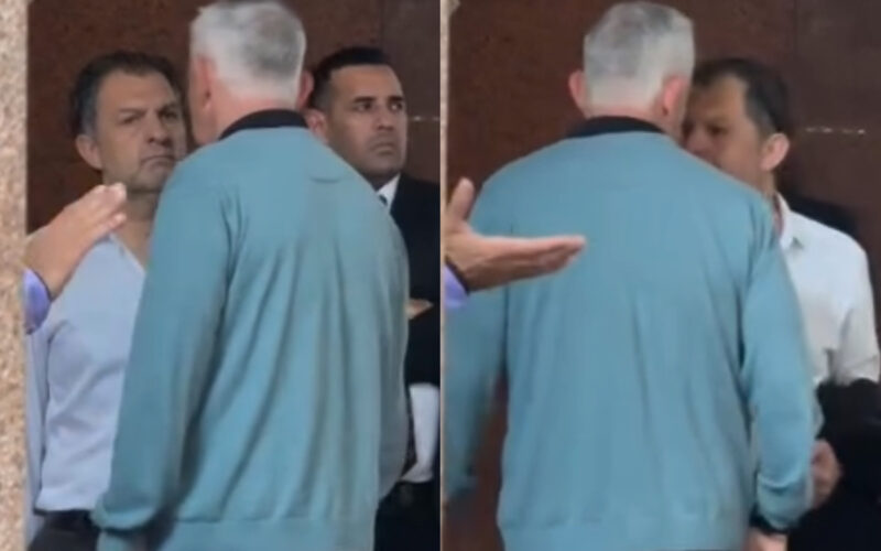 Captura de pantalla sobre encuentro entre Aníbal Mosa y Fernando Felicevich.