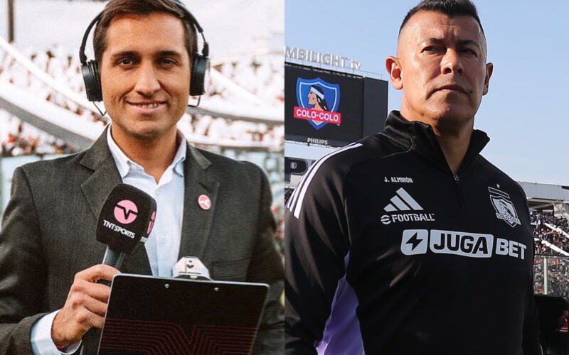 Primer plano de Daniel Arrieta y Jorge Almirón.