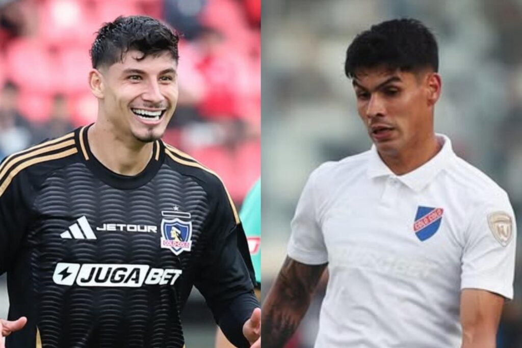 Alexander Oroz y Erick Wiemberg con la camiseta de Colo-Colo.