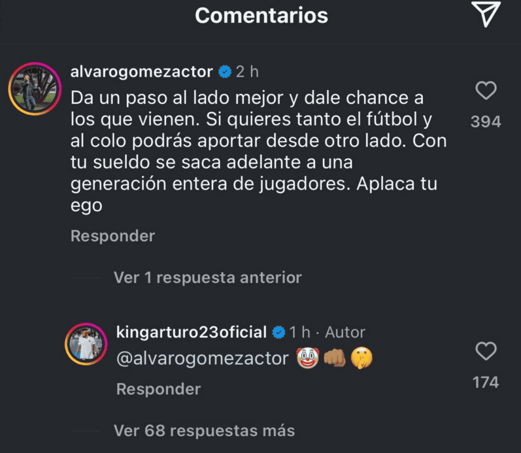 Así fue el cruce en redes sociales entre Álvaro Gómez y Arturo Vidal