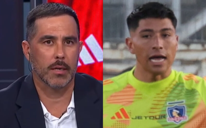 Primer plano de Claudio Bravo y Brayan Cortés.