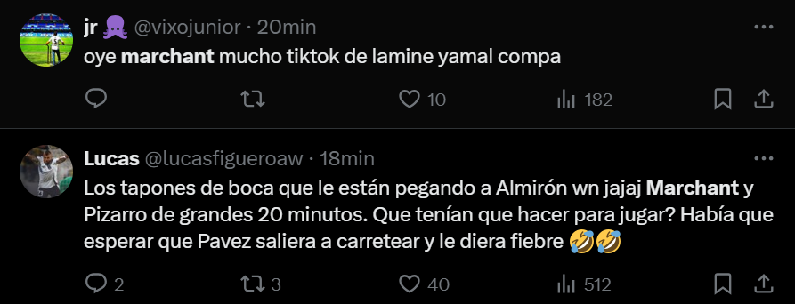 Comentarios sobre Marchant.