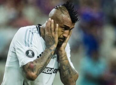 Arturo Vidal en el duelo de Colo-Colo vs Fortaleza