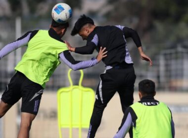 Entrenamiento de Colo-Colo en el Estadio Monumental.