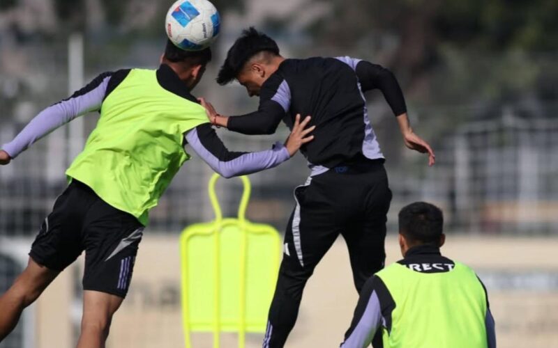 Entrenamiento de Colo-Colo en el Estadio Monumental.