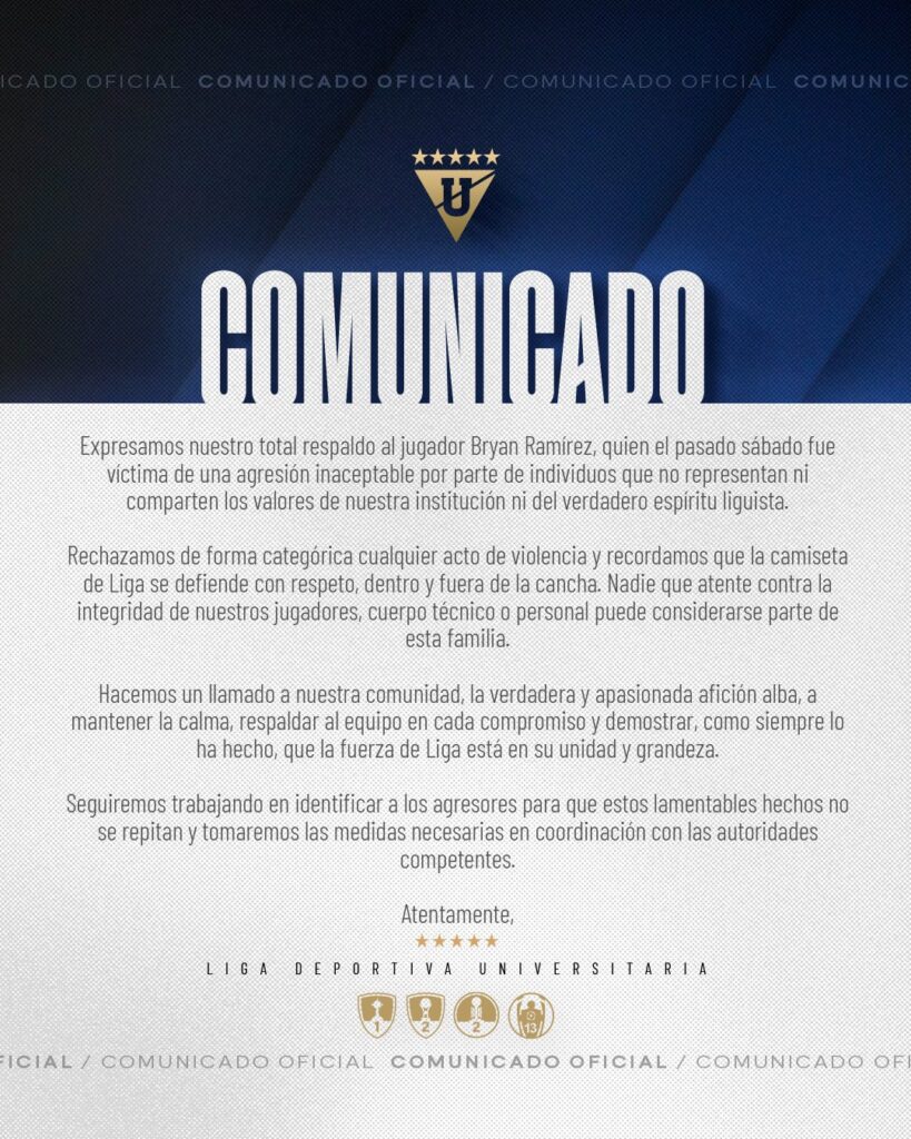 Comunicado de la destitución de 'Vitamina' Sánchez.