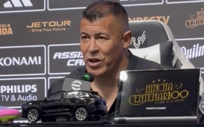 Captura de pantalla de conferencia de prensa de Jorge Almirón.