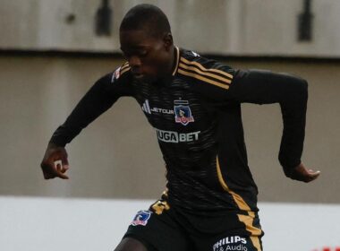 Manley Clerveaux frente a Unión San Felipe en Copa Chile, durante su debut con el primer equipo de Colo-Colo.