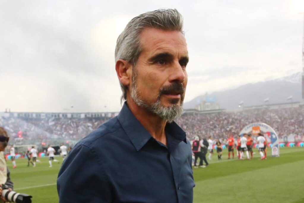 Miguel Ramírez en el Estadio Monumental.