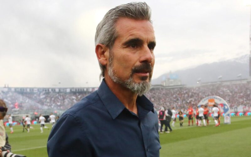 Miguel Ramírez en el Estadio Monumental.
