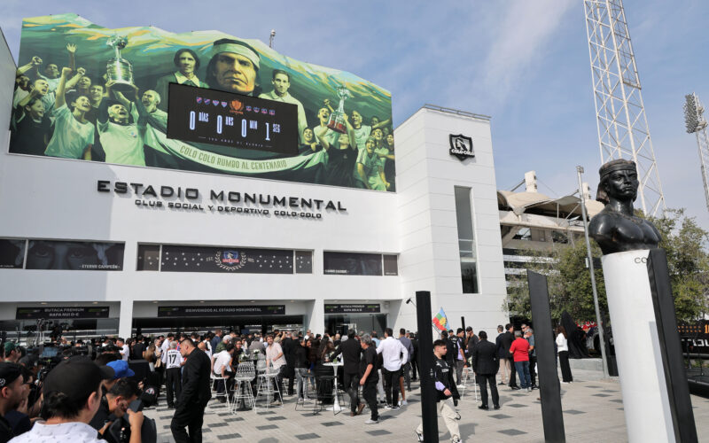 Santiago, 19 de abril 2025. Ceremonia de Conmemoracin del Centenario de Colo Colo. 19/04/2025 Javier Torres/Aton Chile Colo Colo Centennial Commemoration Ceremony at the Monumental Stadium. 19/04/2025 Javier Torres. Estadio Monumental.