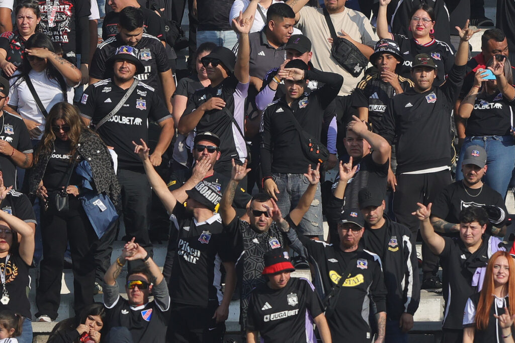 Hinchas de Colo-Colo en el Estadio Monumental.