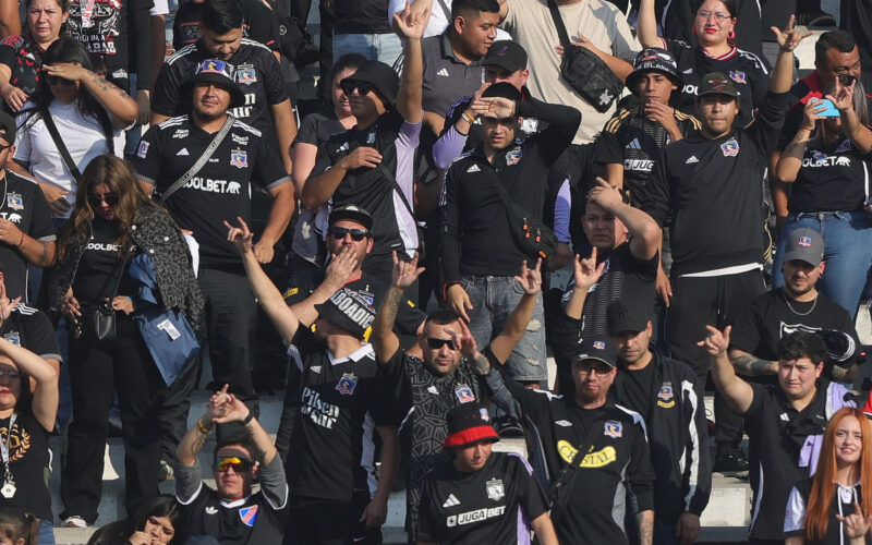 Hinchas de Colo-Colo en el Estadio Monumental.