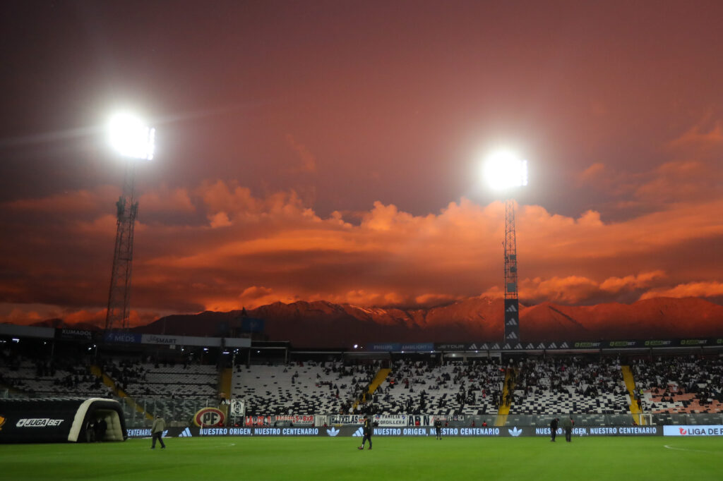 Futbol, Colo Colo vs Nublense Fecha 11, Liga de Primera 2025. El estadio de Colo Colo es fotografiado antes del partido de primera division contra Nublense disputado en el estadio Monumental Davis Arellano, Santiago, Chile. 19/05/2025 Felipe Zanca/Photosport Football, Colo Colo vs Nublense 11th turn, Division League 2025. Colo Colos stadium ism pictured before the first division match at the Monumental Davis Arellano Stadium, in Santiago, Chile. 19/05/2025 Felipe Zanca/Photosport