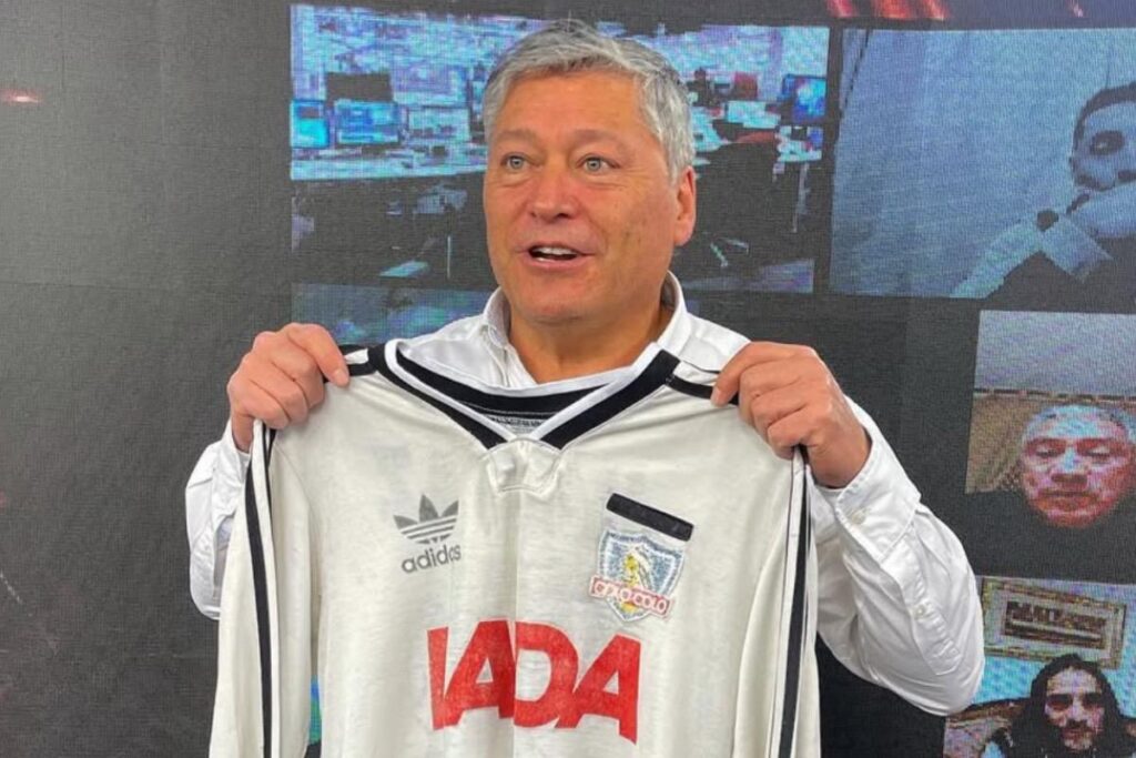 Patricio Yáñez con la camiseta de Colo-Colo 1991.
