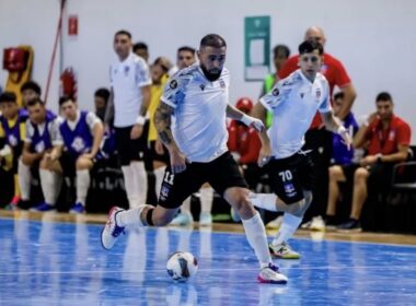 Colo-Colo Futsal disputando Copa Libertadores.