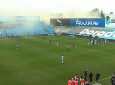 Cristal vs Garcilaso en medio del sismo en Perú.