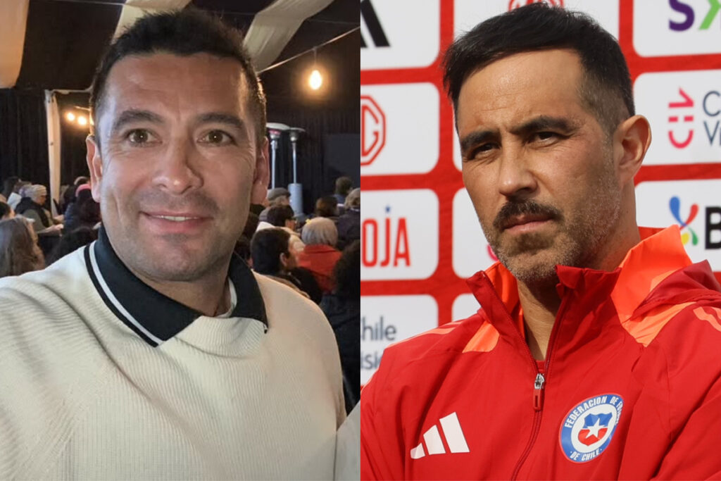 Primer plano de Rodolfo Moya y Claudio Bravo.