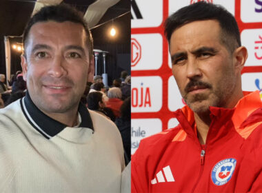 Primer plano de Rodolfo Moya y Claudio Bravo.