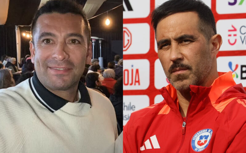 Primer plano de Rodolfo Moya y Claudio Bravo.
