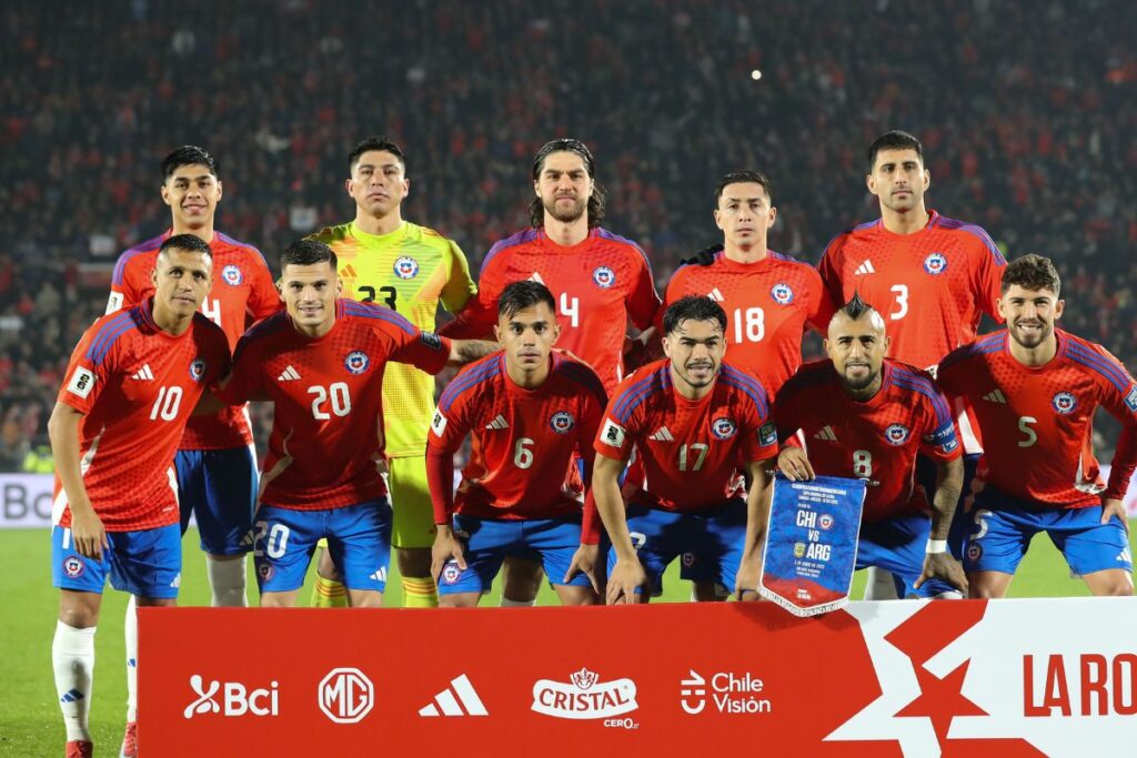 Formación titular de Chile ante Argentina