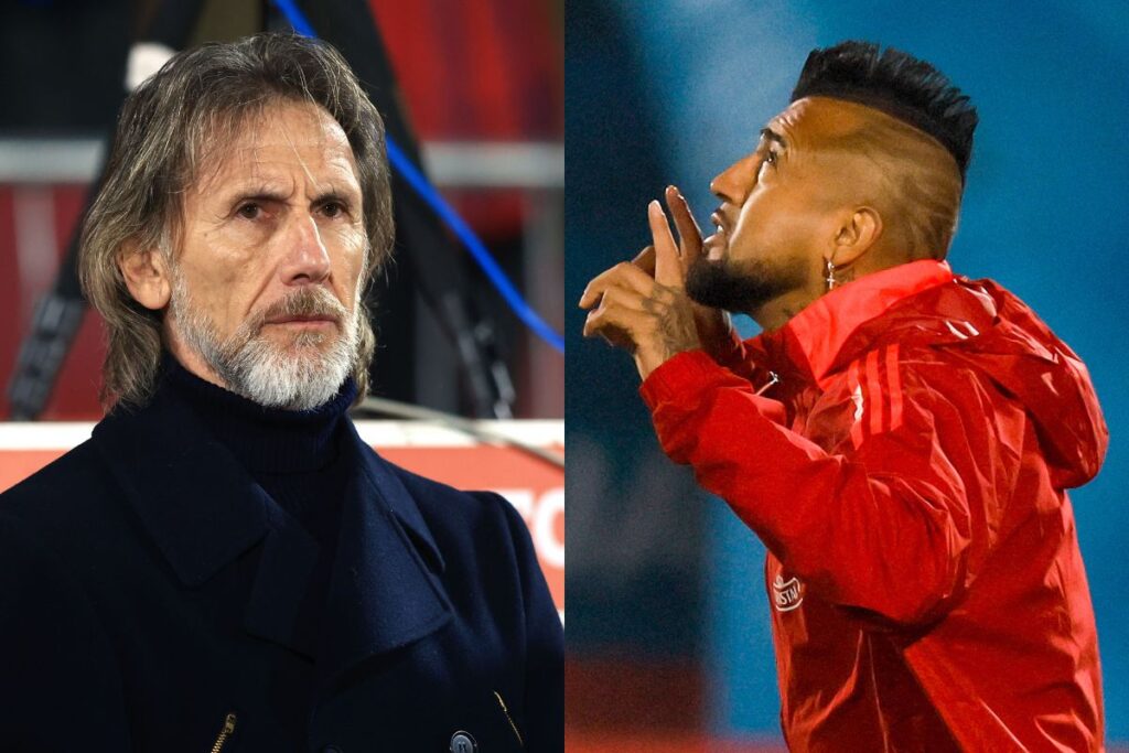 Arturo Vidal siendo el capitán de La Roja