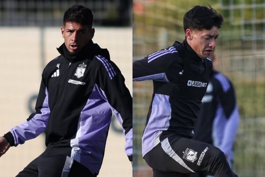 Saldivia y Zavala entrenando en Colo-Colo.